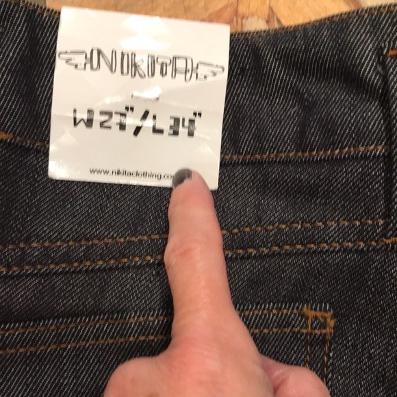 Vintage deadstock NWT Nikita dark denim jeans - Picture 2 of 6